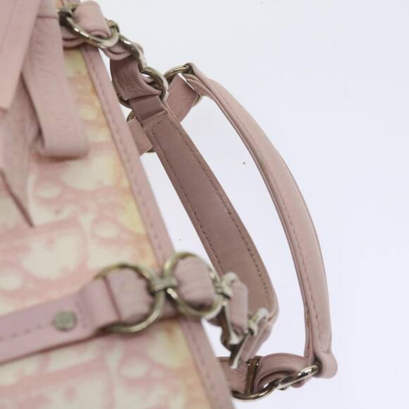 DIOR Trotter Romantic Hand Bag Pvc Leather Pink 09 Bo 09 Bo - Picture 9 of 12
